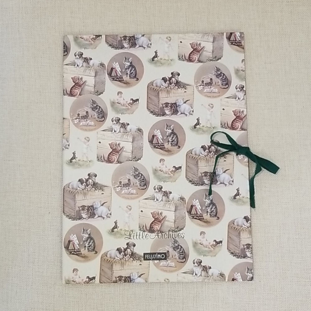 Puppies and kittens file folder